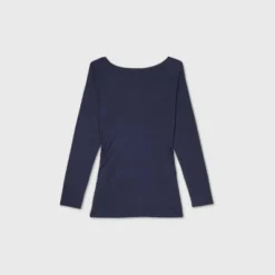 Long Sleeve Boat Neck Side Shirred Maternity T-Shirt - Isabel Maternity By Ingrid & Isabel™