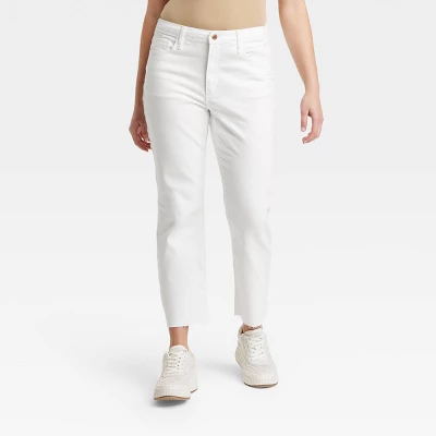 Women's High-Rise Bootcut Jeans - Universal Thread™ White - Image 3