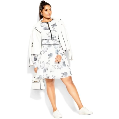 Women's Plus Size Irena Dress - Ivory | CITY CHIC - Image 8