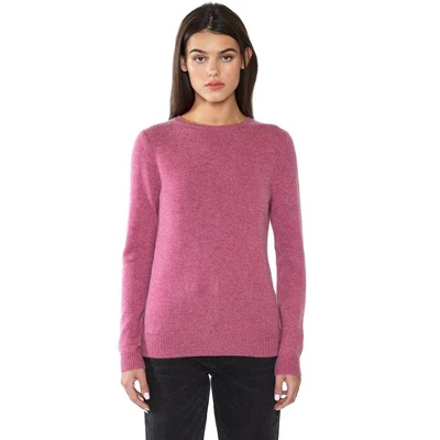 JENNIE LIU 100% Pure Cashmere Extra-ply Cozy Long Sleeve Crew Neck Sweater - Image 3