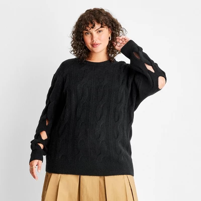 Women's Open Diamond Stitch Sweater - Future Collective™ With Reese Blutstein - Image 3