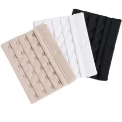 Leonisa 3-Pack Adjustable Bra Extenders: 6-Row 4-Level -