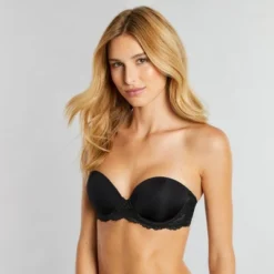 OnGossamer Women's Beautifully Basic Strapless Bra In Black, Size 34C
