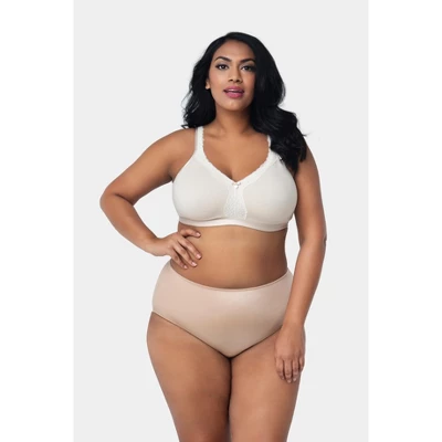 Curvy Couture Women's Cotton Luxe Unlined Wireless Bra - Image 2