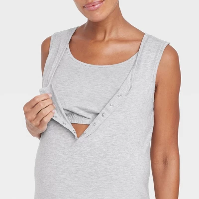 Sleeveless Nursing Henley Maternity Dress - Isabel Maternity By Ingrid & Isabel™ - Image 3