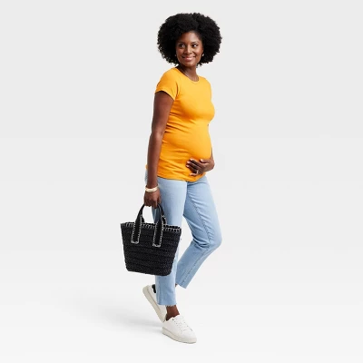 Short Sleeve Non-Shirred Maternity T-Shirt - Isabel Maternity By Ingrid & Isabel™ - Image 2