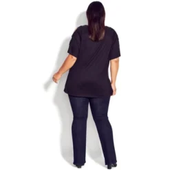 Women's Plus Size Best Bootleg Jean - Dark Denim | EVANS