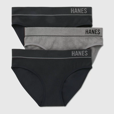 Hanes Originals Women's 3pk Ribbed Bikini Underwear - Image 5