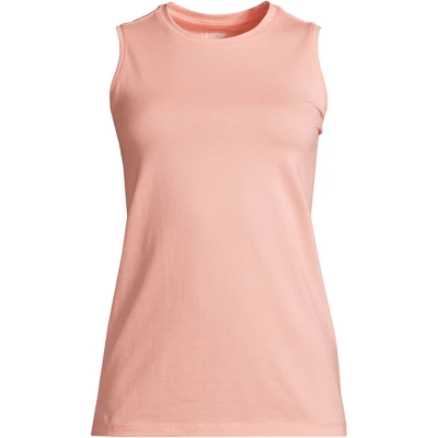 Lands' End Women's Supima Cotton Crew Neck Tank Top - Image 8