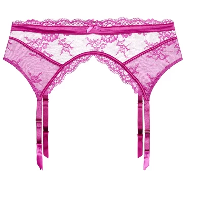 Women's Plus Size Alina Garter Belt - Bright Rose| CITY CHIC - Image 2