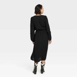 Women's Flutter Long Sleeve Wrap Dress - Knox Rose™