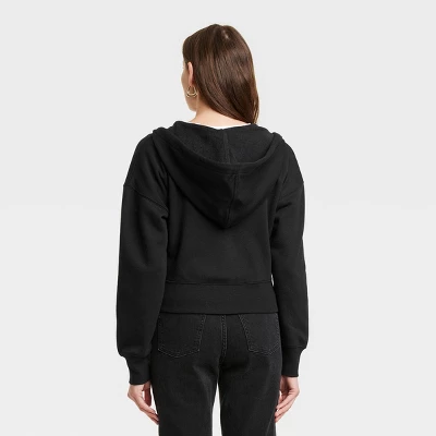 Women's Cropped Zip-Up Sweatshirt - Universal Thread™