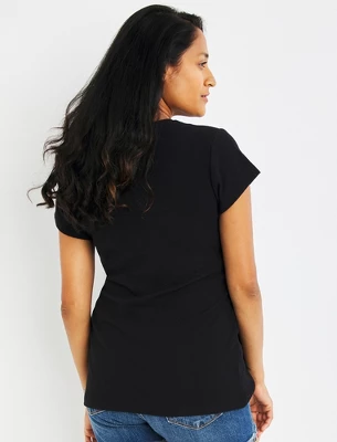 Tie Front Textured Maternity Top | A Pea In The Pod - Image 2