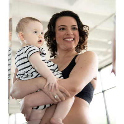 Bamboobies Yoga Nursing Bra- Black - Image 2