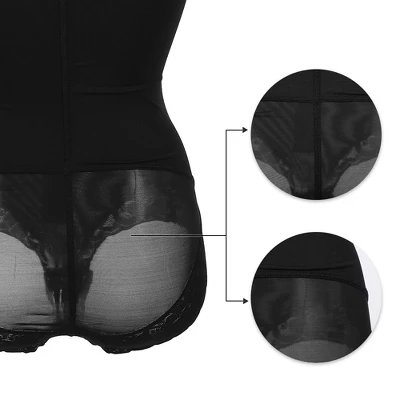 Unique Bargains Women Shapewear Tummy Control Full Bust Bodysuit Butt Lifter Thigh Slimmer With Zipper - Image 5