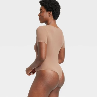 Women's Stretch Short Sleeve Bodysuit - Auden™ - Image 4
