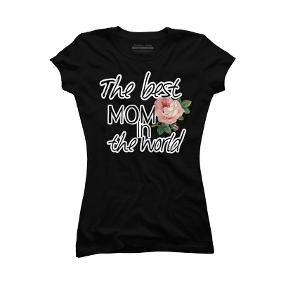 Junior's Design By Humans Mother's Day Best Mom In The World By Bambino T-Shirt - Image 2