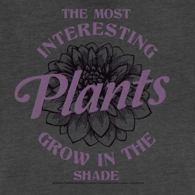 Junior's Wednesday The Most Interesting Plants Grow In The Shade Festival Muscle Tee