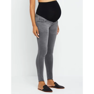 Indigo Blue Secret Fit Belly Skinny Maternity Ankle Jeggings | Motherhood Maternity - Image 4