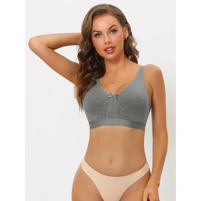 Allegra K Women's Wirefree Padded Adjustable Straps Full Coverage Push Up Bras - Image 3