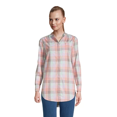 Lands' End Women's Cotton A-Line Long Sleeve Tunic Top - Image 5