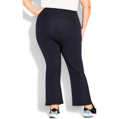 Women's Plus Size Pima Bootleg Legging Navy - Average | AVE LEISURE