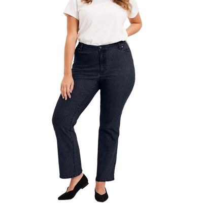 June + Vie By Roaman's Women’s Plus Size Curvie Fit Bootcut Jeans - Image 3