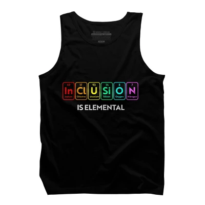 Design By Humans Inclusion Is Elemental Flag Rainbow Periodic Table By CyanidieTank Top - Image 2