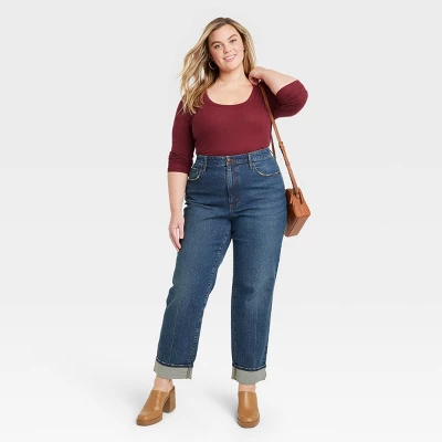 Women's High-Rise 90's Straight Jeans - Universal Thread™ - Image 2