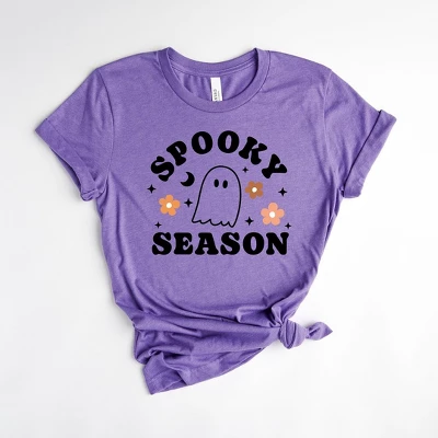 Simply Sage Market Women's Spooky Season Flowers Short Sleeve Graphic Tee - Image 2