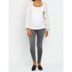 Indigo Blue Secret Fit Belly Skinny Maternity Ankle Jeggings | Motherhood Maternity