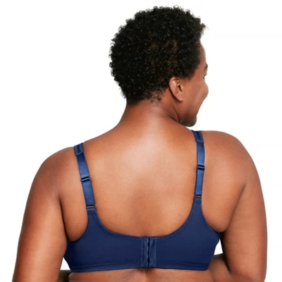 Glamorise Womens MagicLift Minimizer Wirefree Bra 1003 Blue