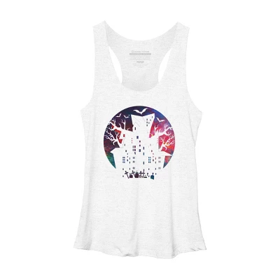 Women's Design By Humans Halloween Home By Durungkapok Racerback Tank Top - Image 9