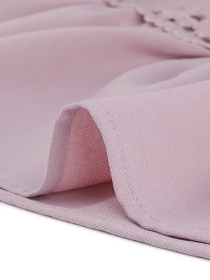 Agnes Orinda Women's Plus Size Elegant Short Sleeve Tie Waist Ruffle Hem At Kness Dresses - Image 5