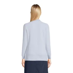 School Uniform Young Women's Tall Long Sleeve Mesh Polo Shirt