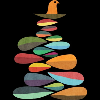 Junior's Design By Humans Wild Bird Nest By Radiomode T-Shirt