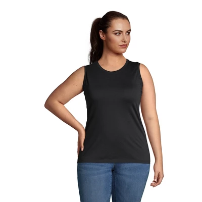 Lands' End Women's Supima Cotton Crew Neck Tank Top - Image 5
